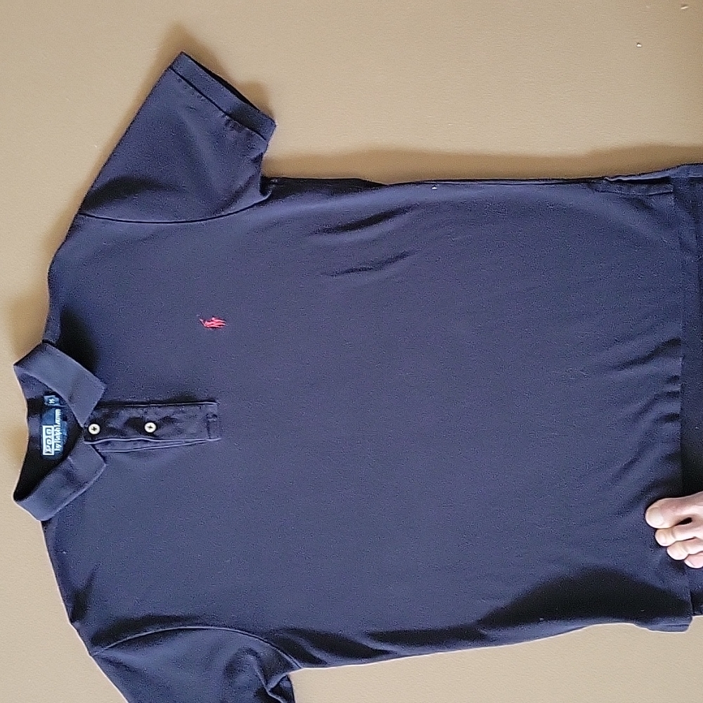 Ralph Lauren mens med polo blue. always dry cleaned and taken care of!